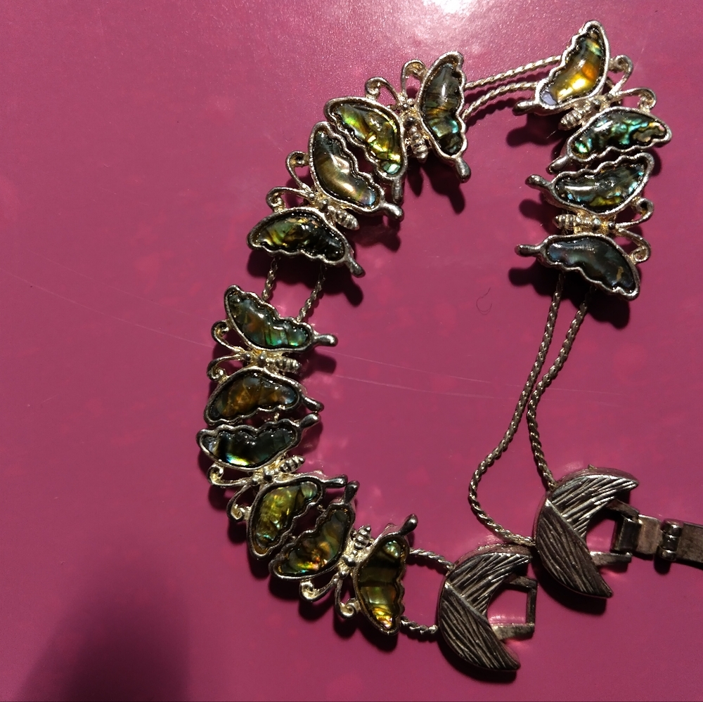 Vintage retro butterfly bracelet
